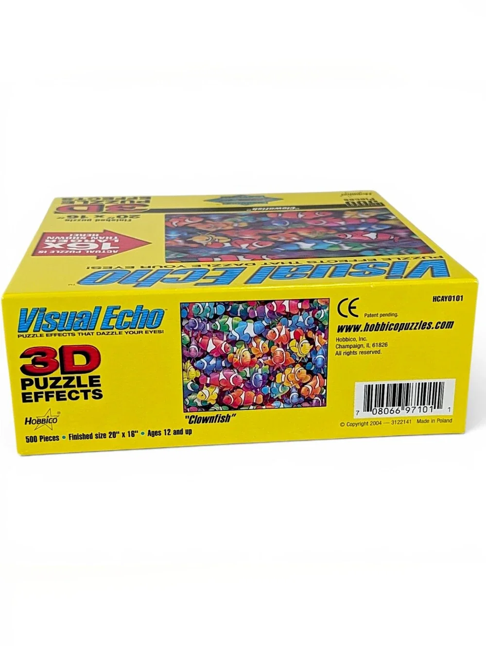 Visual Echo 3D Clownfish Jigsaw Puzzle 500 Piece Hobbico Royce Art 20